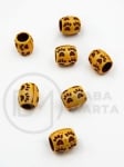Mărgele 10x9.5mm imitație lemnă 5.5mm 40 grame ~95 pieces 313003
