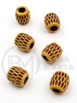 Mărgele 13x12.5mm imitație lemnă 5mm 40 grame ~36 bucăți 313005