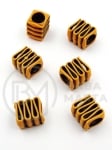 Mărgele 13x12x10mm imitație lemn gaură 7mm 40 grame ~49 pieces 313007