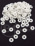 Mărgele din lut polimeric, disc Fimo 6x1mm, gaură albă 2mm, 40 grame ~1100 bucăți 313015