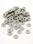 Mărgele din lut polimeric, disc Fimo 6x1mm, gaură gri, 2mm, 40 grame ~1100 bucăți 313042