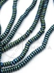 Disc de hematit 4x2mm mat nemagnetic gaură 1mm ~200 buc ~40cm1wt 353072