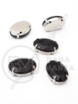 Pietriș acrilic 13x18mm negru în coș metalic 1 pachet 4 buc 151496