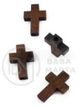 Mărgele cruce din lemn 14x20x5mm gaură 2mm 10 bucăți 321352