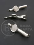 Clemă 45mm culoare argintie, bază de montare 12mm, 1 pachet de 5 bucăți 301992