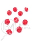 Trandafir rosu 13x10mm pictat 1 pachet 40g ~67 buc 312175