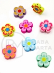 Figurină din lemn floare 20x6mm MIX 20 pieces 327179