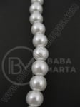 Şir de perle albe 10mm. ~80cm ~85 bucati 341031