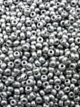 Mărgele de sticlă ~3x~2.5mm 8-0 culoare argintie calitatea I ~1500 bucăți 331848