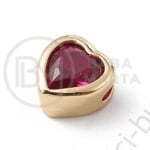 Margele inimă 6x6x4.5mm alamă cu zirconiu cubic 1 bucată 305373