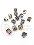 Cub de cristal 5.5x5.5mm gaură AB 1.5mm 1 pachet 10 bucăți 335009