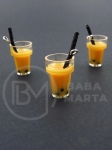 Pandantiv borcan plastic 20x13mm cu cocktail de fructe 1 paquet 2 pieces 335556