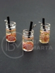 Pandantiv din sticla 18x10mm cocktail cu 2 bucati 335670