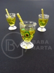 Pendant pahar plastic 25x17mm cu orificiu pentru cocktail 2mm 2 pieces 335682