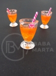 Pendant cupă plastic 25x17mm cu orificiu pentru cocktail 2mm 2 pieces 335684