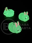 Pendul iepuraș din rășină, ILUMINARE 19x24x15mm, 2 buc, 335906