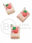Pandantiv rășină biscuit 22x17x5mm gaură 2mm 2 buc 335918