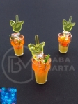 LAMPĂ PENDANTĂ 22x12mm cocktail cu orificiu de urs 2mm 2 buc 335929