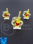 LAMPĂ PENDANTĂ 17x11mm stea cocktail gaură 2mm 2 buc 335932