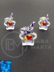 LAMPĂ PENDANTĂ 17x11mm stea cocktail gaură 2mm 2 buc 335934