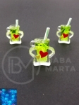 LAMPĂ PENDANTĂ 17x11mm stea cocktail gaură 2mm 2 buc 335935
