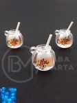 LAMPĂ PENDANTĂ 17x15mm gaură 2mm 2 buc 335941