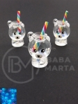 LAMPĂ PENDANTĂ 23x16mm gaură vârf ursuleț cocktail 2mm 2 buc 335943