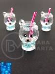 LAMPĂ PENDANTĂ 23x16mm gaură de urs cocktail 2mm 2 buc 335945