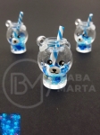 LAMPĂ PENDANTĂ 23x16mm gaură vârf ursuleț cocktail 2mm 2 buc 335946