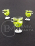Pandantiv 18x12mm gaură cocktail 2mm 2 buc 335953