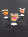 Pandantiv 18x12mm gaură cocktail 2mm 2 buc 335954