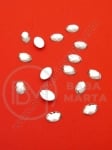 Pietricele acrilice 6x4x2.5mm transparent pentru lipit 1 pachet 100 buc 151584