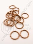 Inel metalic 12x1.2mm culoare cupru 1 pachet 50 buc 301069