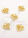 Pandantiv metalic 14x15x3.5mm culoare aurie 10 buc 306002