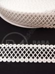 Panglică de satin 23mm albă 1 pachet 5 metri 451383