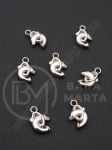 Pandantiv SSV delfin 17x12mm culoare argintie 1 pachet 70 buc 318445