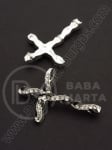 Cruce metalică cristal 42x29mm hole 2.5mm 1 buc 308175