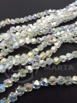 Cristal 6x5.5x5.5mm AB fațetat ~100 buc ~54cm 1 șir 342082