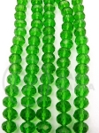 Cristal 8x6mm verde ~68 buc 43cm 1 bucată 342118