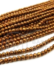 Cristal ~bilă fațetată de 3 mm ~135 buc ~36 cm 1 șir 342235