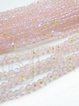 Mărgele fațetate AB de cristal ~3mm ~160 buc ~50cm 1 șir 342331