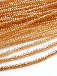 Cristal ~2x1.5mm fațetat ~180 buc ~36cm 1 șir 342422
