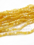 Cristal mat ~3.3x~2.7mm fațetat jumătate AB ~145 buc ~38cm 1 șir 342503