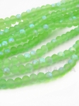 Cristal mat ~4x~3.5mm fațetat jumătate AB ~110 buc ~38cm 1 șir 342516