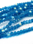 Cristal mat ~4x~3.5mm fațetat jumătate AB ~110 buc ~38cm 1 șir 342517