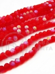 Cristal mat ~4x~3.5mm fațetat jumătate AB ~110 buc ~38cm 1 șir 342525