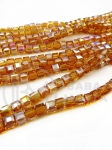 Cub de cristal 4x4mm AB ~98 buc ~40cm 1 șir 342640
