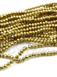 Cristal ~2x~1.5mm auriu ~220 buc ~36cm 1 șir 342666