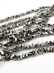 Triunghi cristal 3x4x3mm culoare argintie ~33cm ~130 bucăți 1 șir 342824