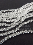 Triunghi de cristal ~2.2x~4x~3.5mm fațetat ~27cm ~130 bucăți 1 șir 342826